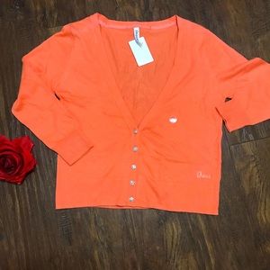 🍊 Orange Knitted jacket